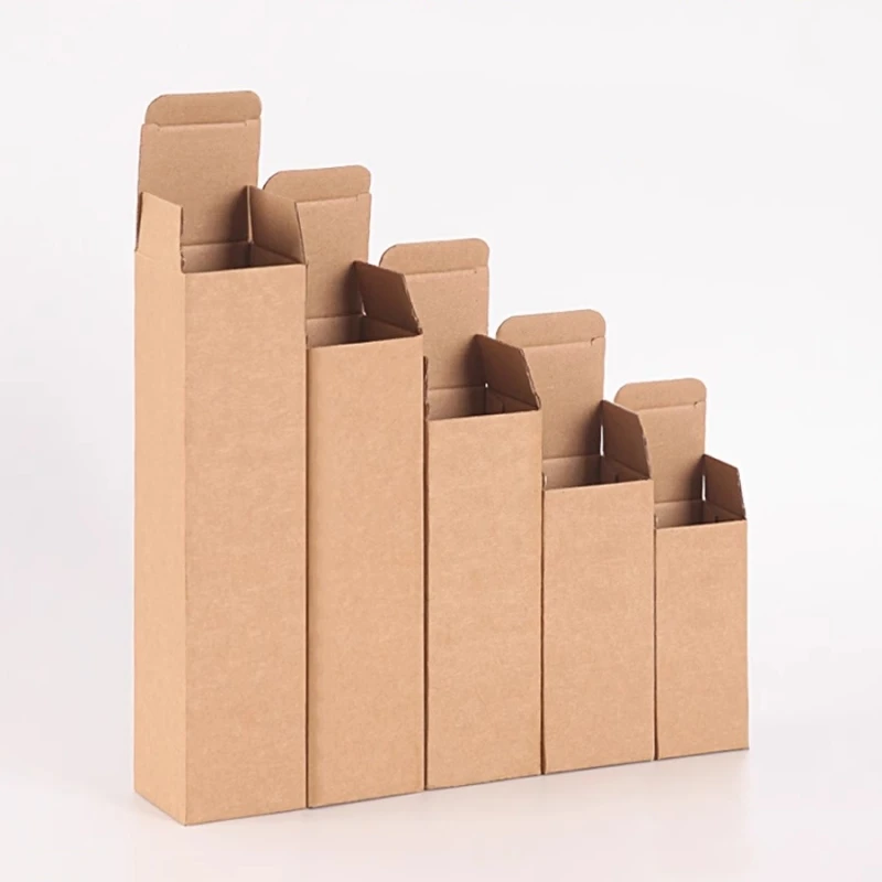 20pcs Rectangular Paper Packaging Carton Box Small Empty Corrugated Box for Umbrella Cardboard Packaging Universal Paper Carton