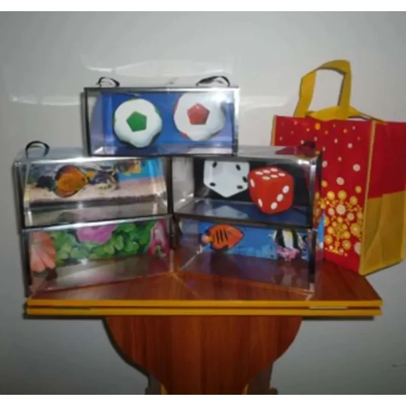 3-D عجب حقيبة الخدع السحرية الساحر المرحلة أوهام للتحايل الدعائم الكوميديا Mentalism عرض الحفلات مضحك إنتاج حقيبة صندوق ماجيا