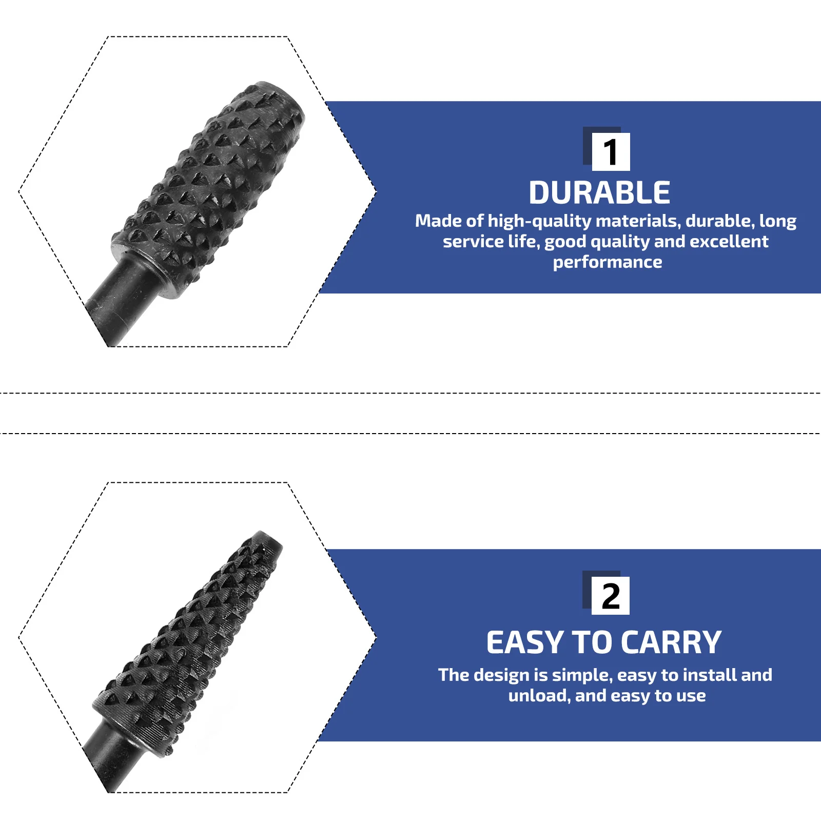 

10Pcs Rotary File Set Durable Flexible Grinding Carving Tools for Woodworking Polishing Rotary Engraving Heads