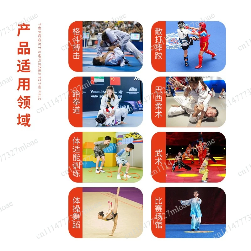 Professional Wrestling Mat Match Taekwondo Fighting Floor Mat Boxing Jiu-Jitsu Physical Fitness Training Wushu Fighting Roll Mat