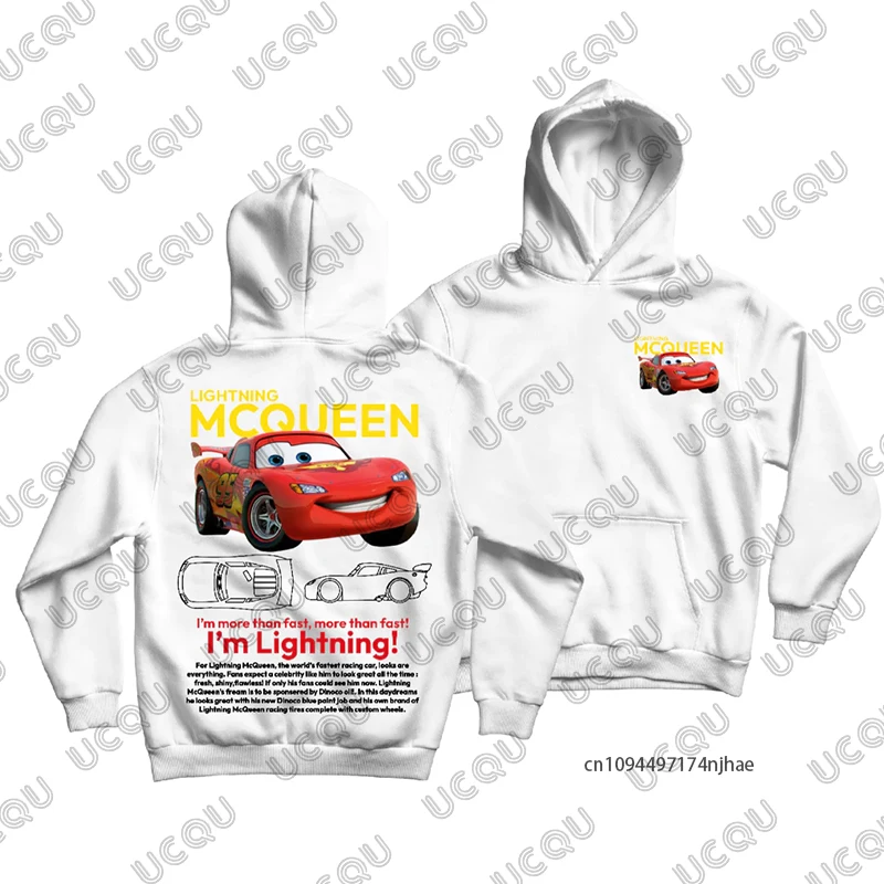 خريف شتاء جديد البرق ماكوين وسالي طباعة زوجين هوديس المتضخم قميص قطني بكم طويل الرجال النساء البلوز بلايز عادية