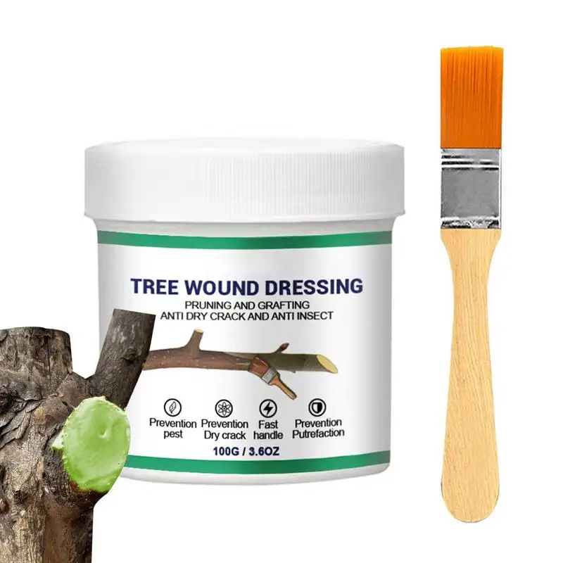 

Tree Wound Sealer Plant Tree Wound Healing Sealant Plant Grafting Pruning Sealer With Brush Bonsai Cut Wound Paste Tree Repair