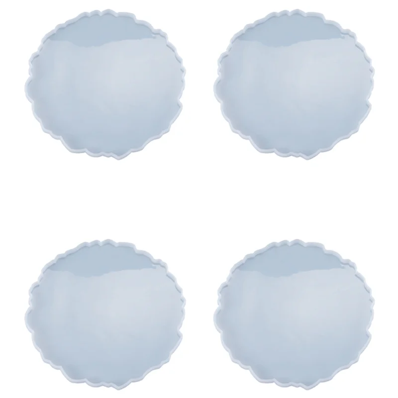 

CYL-4X DIY Crystal Epoxy Mold Compote Swing Table Round Lace Coaster Table Decoration Silicone Mold