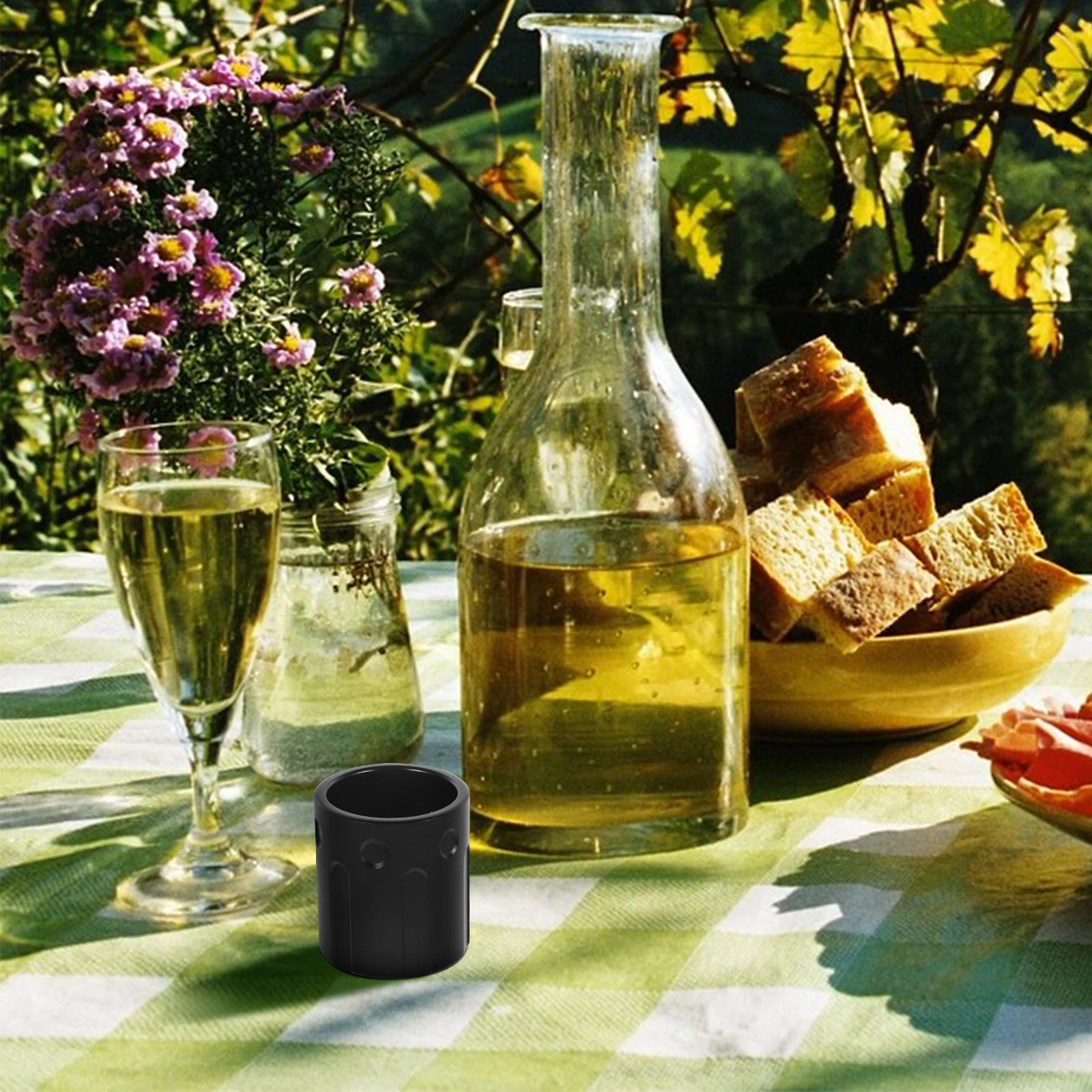 

Portable Wine Glass Aluminium Alloy Cup Black 250ml Heat Resistant Outdoor Camping Picnic Metal Water Cups Multipurpose