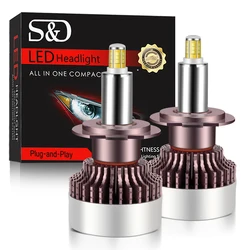 S D Led H7 HB3 9005 H1 H11 6000K Canbus Car Lamps HB4 9006 Led Hir2 9012 Headlight Fog Light Led Lights 25000LM 12V 24V For Auto