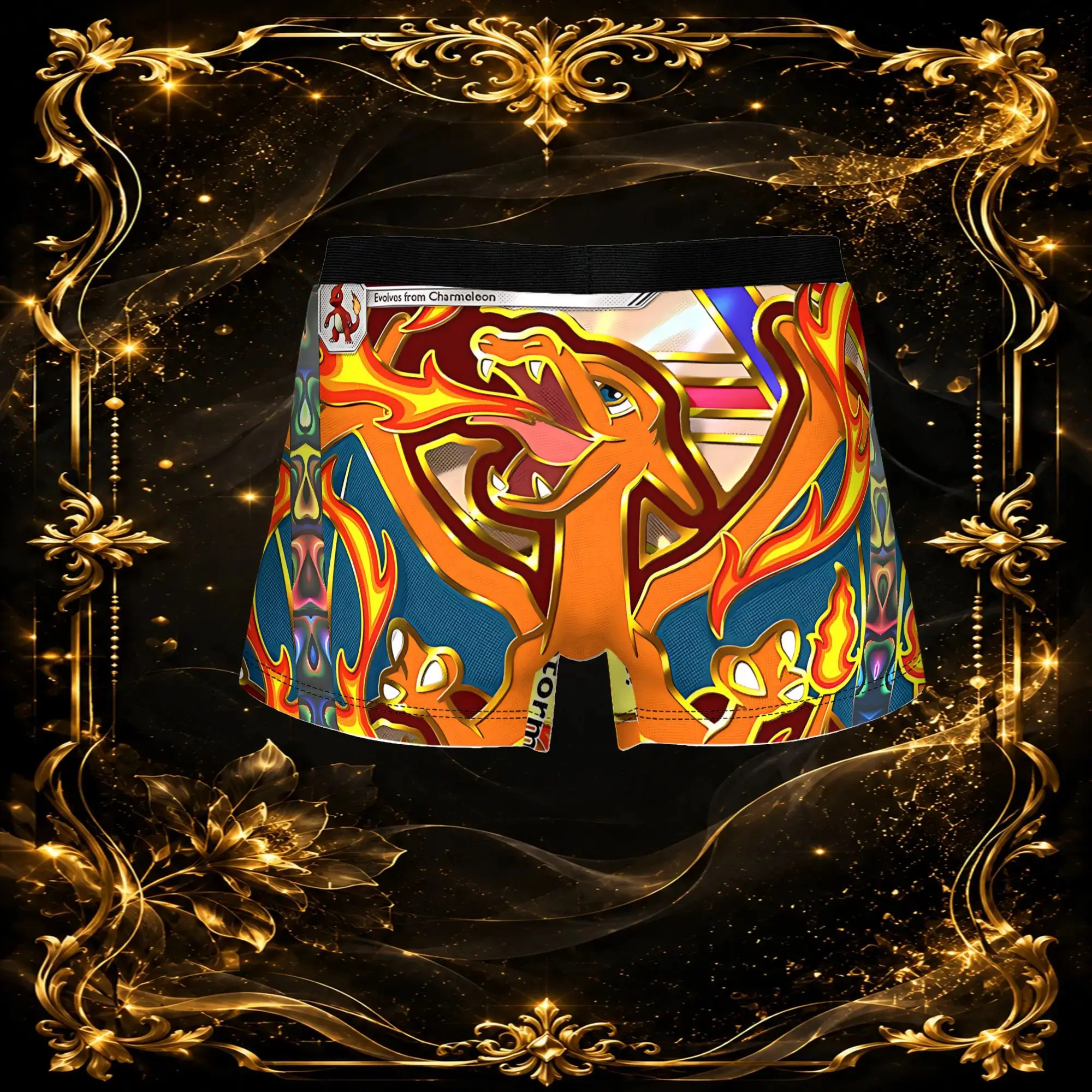 3Pcs Pokemons card pattern boxers  Underpants Homme Panties Men's Underwear Comfortable Shorts Boxer Briefs