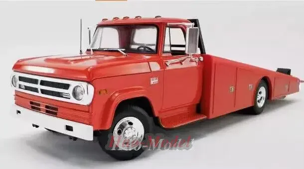 ACME 1/18 For Dodge 300 Ramp Truck 1970 Alloy Diecast Simulation Car Model Simulation Birthday Gift Hobby Display Collection Red