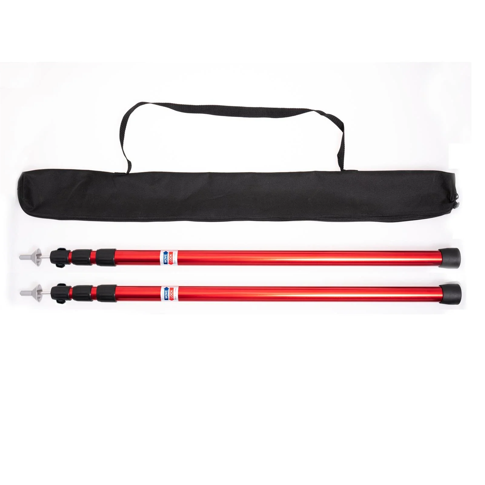 

230cm Aluminum Alloy Adjustable Tent Poles, 35.4"-90.6" Telescoping Support Rods for Camping, Hiking, Backpacking