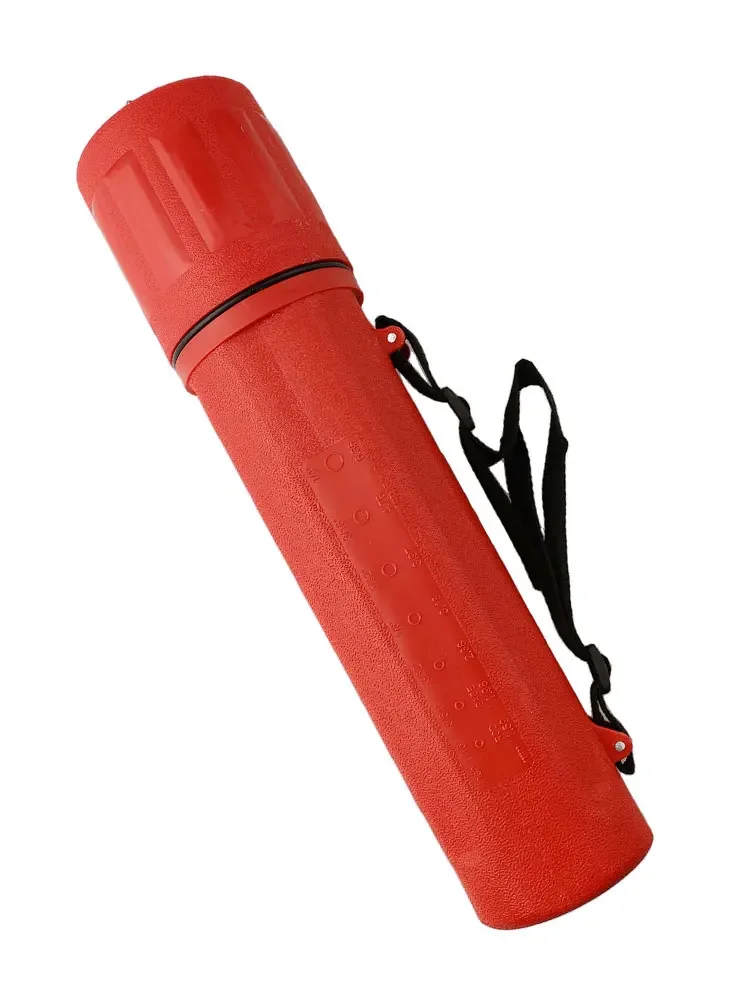 Recipiente de eletrodo mma, suporte de eletrodo, tubo de capacidade de 4.5kg, fácil transporte, comprimento de armazenamento de até 350mm, escala de medição em relevo