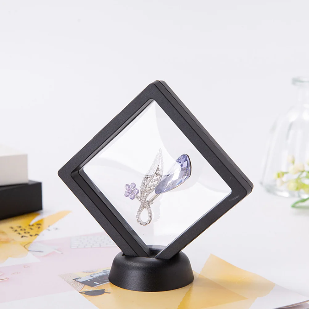 

10pcs Jewelry Display Racks Transparent Black Sturdy Non-Slip Storage Holder For Ring Necklace Bracelet Organizer Case Stand