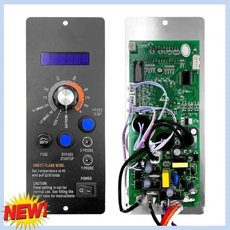 Kit de controlador de termostato Digital AT14 para parrillas de pellets de madera Campchef con Sensor de sonda de temperatura RTD e encendedor