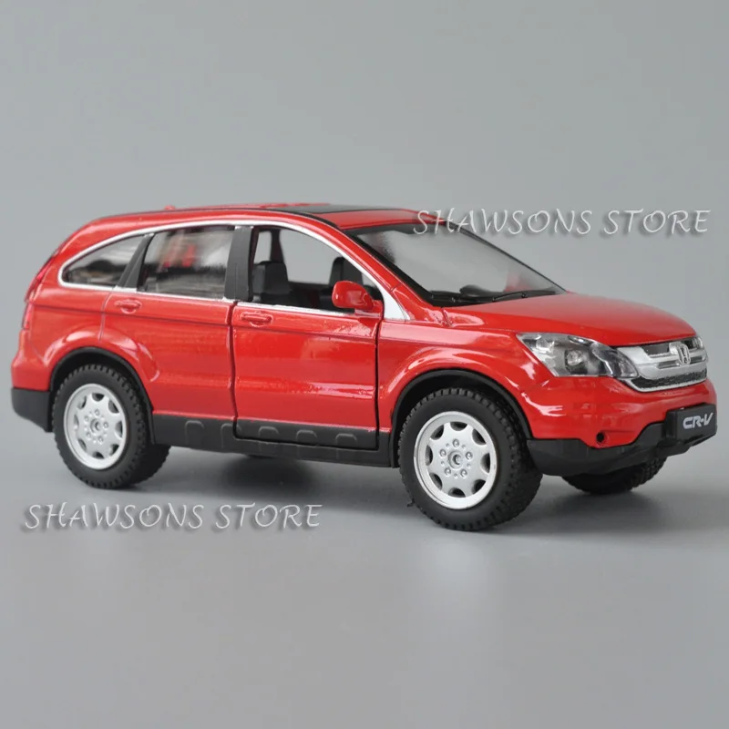 1:32 Scale Diecast Model Car Toys CRV SUV Pull Back Miniature Replica With Sound & Light