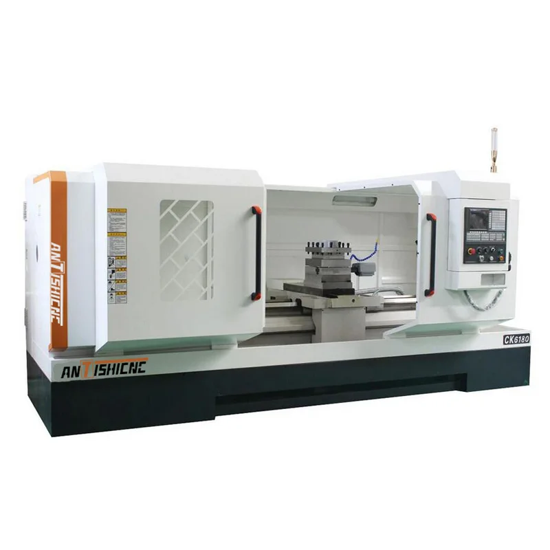 New 3 Axis Ck6180f Horizontal CNC Flat Bed Automatic Chuck Lathe Cnc