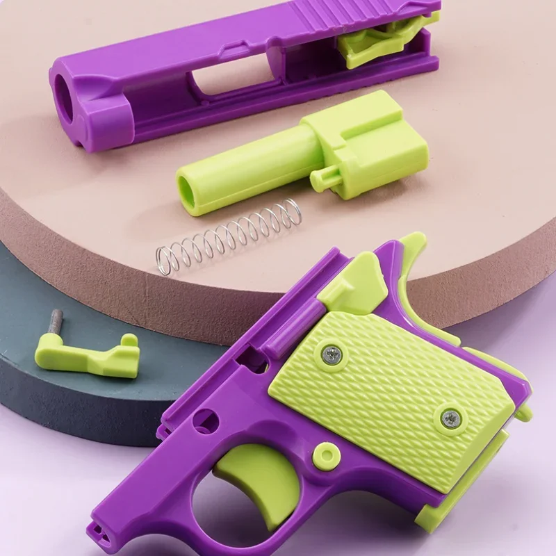 3D Printed Model Gravity Pistol Mini 1911 Kids Toy Gun Mini Pistol Model Anti-stress Adult Stress Relief Toys Party Favors