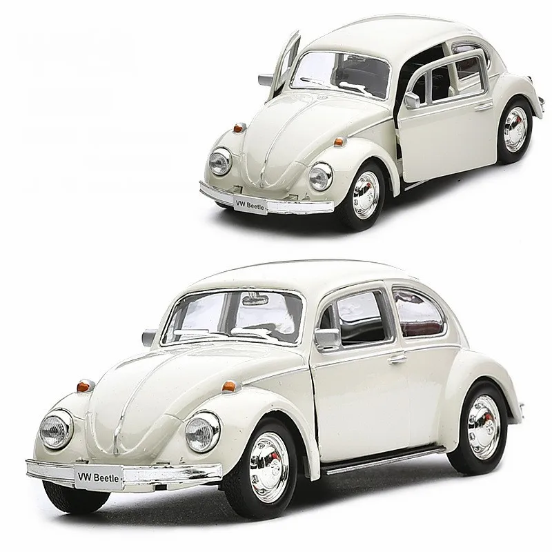 1:36 VOLKSWAGEN Beetle Car Model Toy With Pull Back For Kids Christmas Gifts 1967 Alloy Diecast Classic Toy Collection F346