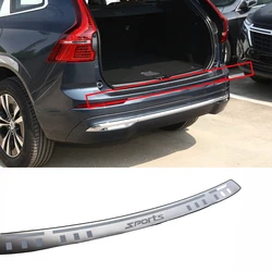 For Volvo XC60 XC 60 Trunk Trim Rear Bumper Stainless Steel Protector Car Accessories 2018-2024 Door Sill Scuff Plate