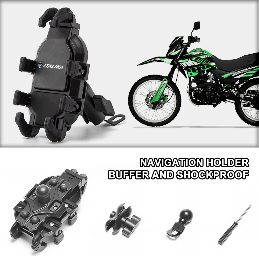 

Motorcycle Phone Holder Shock Absorbing Spring Anti-Vibration For ITALIKA 125 Z 150 SZ 150 200 AT110 AT125 RT XS125 XS150