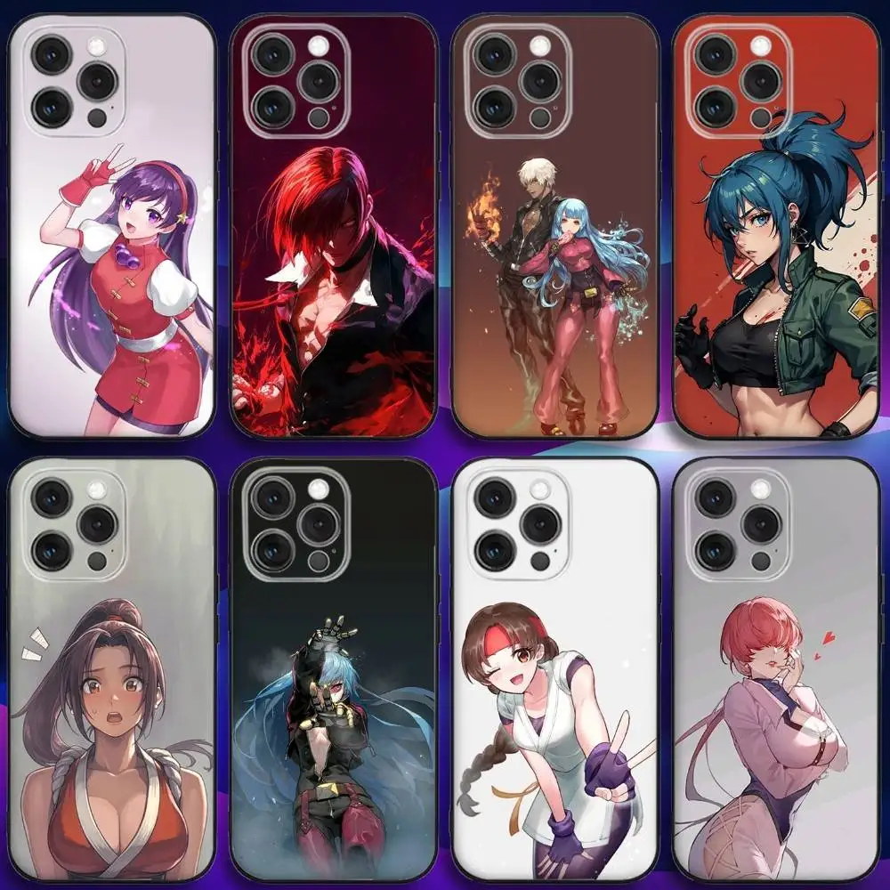 

Game K-King Of F-Fighters Phone Case For iPhone 16e,16,15,14,13,12,11,Pro,X,XS,Max,XR,Plus,Mini Soft Black Cover