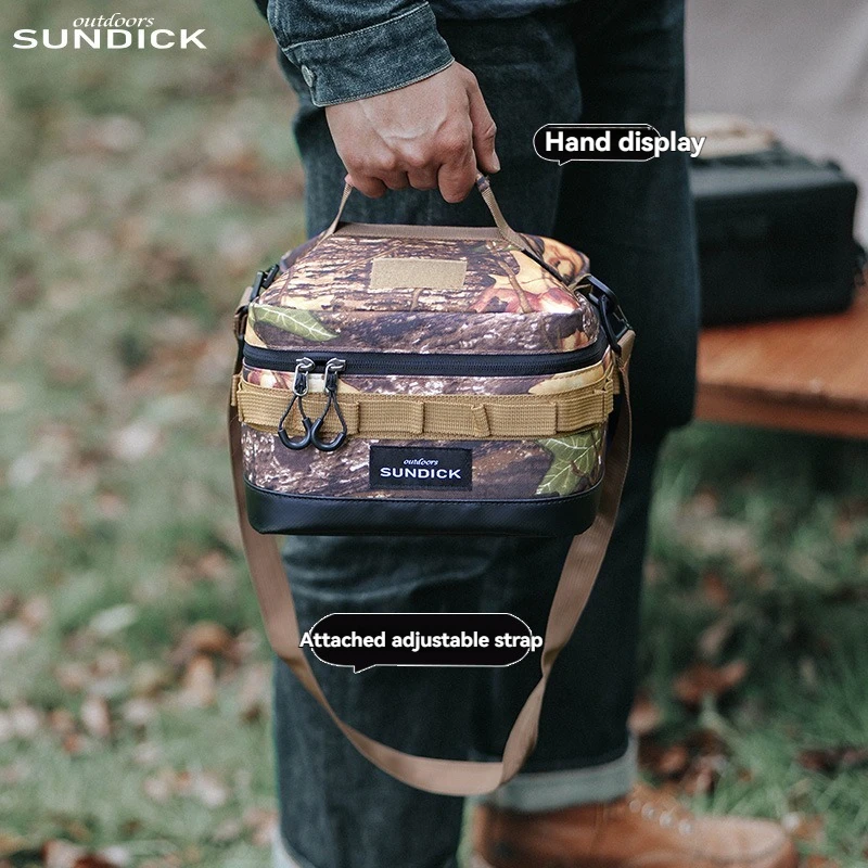 

Черная/коричневая/армейская зеленая/камуфляжная (на выбор) сумка для хранения утепленных походных мисок и кружек AA0027