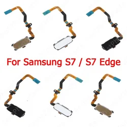 Fingerprint Sensor Flex Cable For Samsung Galaxy S7 S7 Edge Home Button Finger Print Scanner Return Key Touch Menu Spare Parts