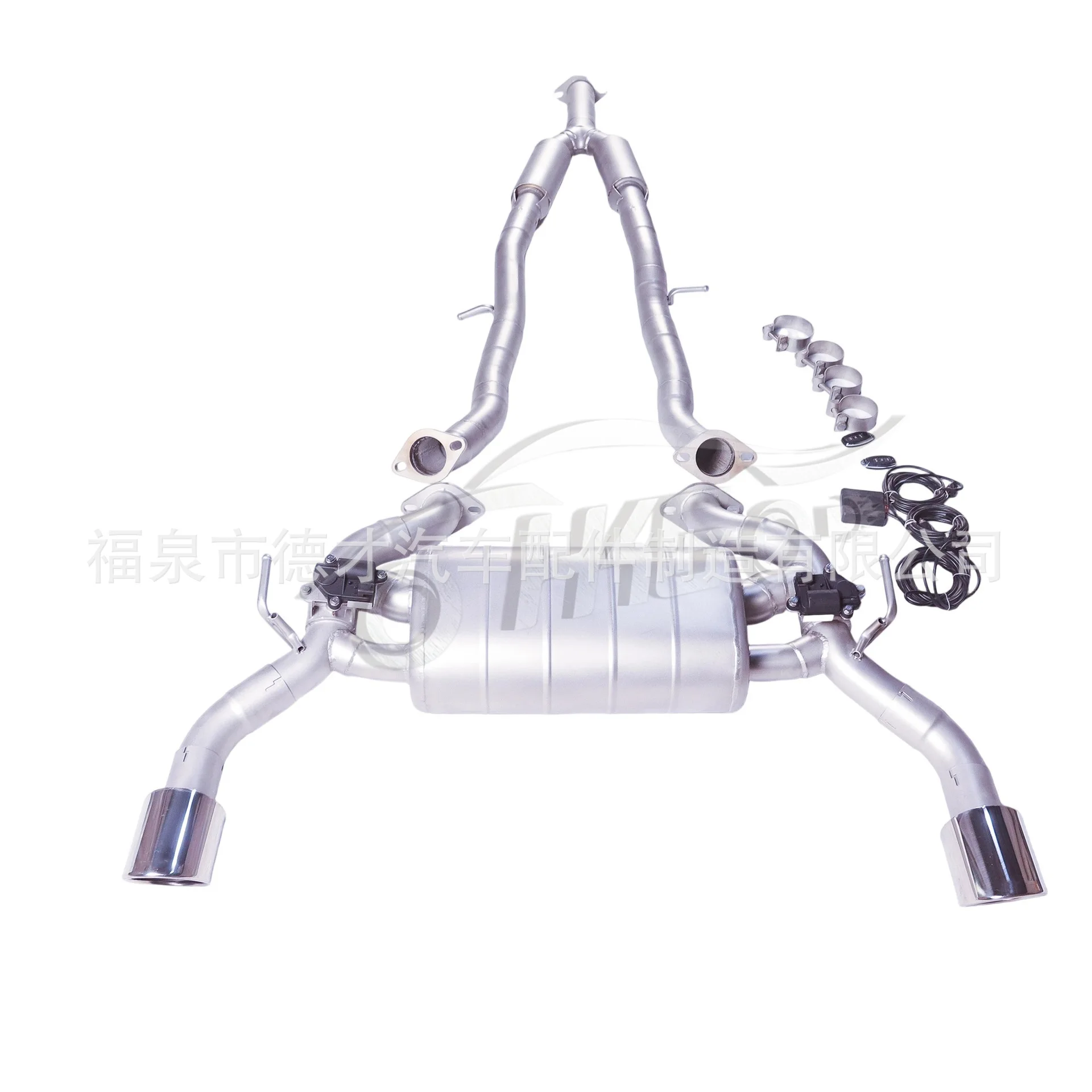 

Suitable for Infiniti Q50 3.0T changed to GFC mid-tail single drum double valve double exhaust modified sound wave
