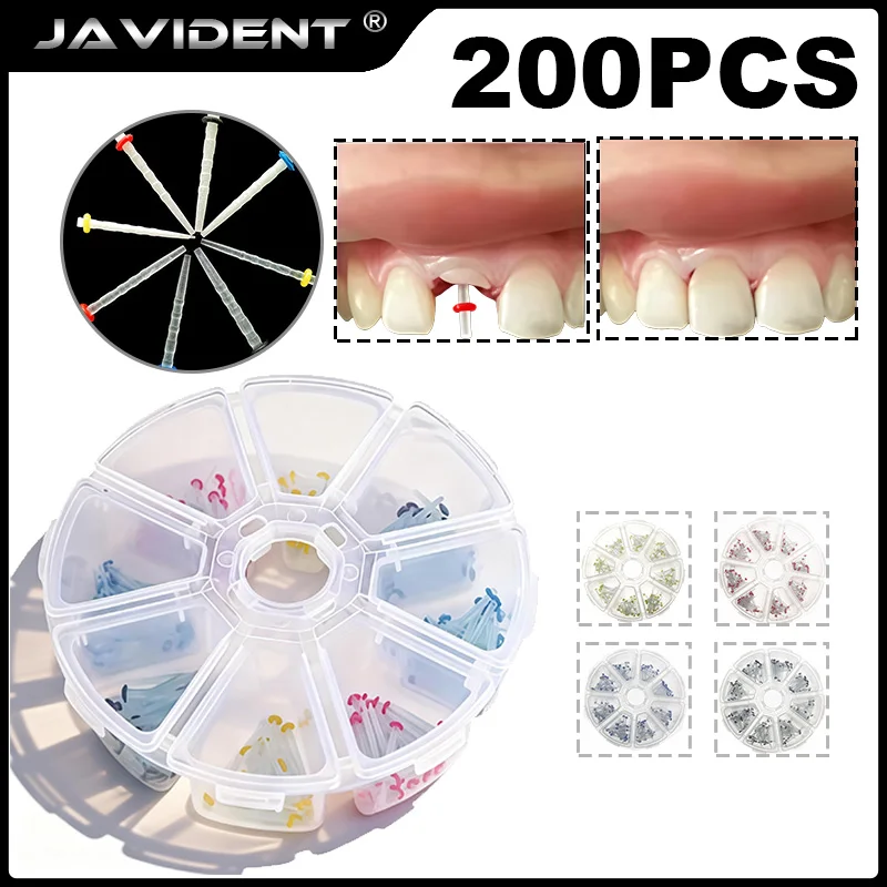 Dental Materials Quartz Glass Fiber Posts Single-Use Mixed Post Consumables Dental Care Kit Safe, Hygienic, and Portable for Use