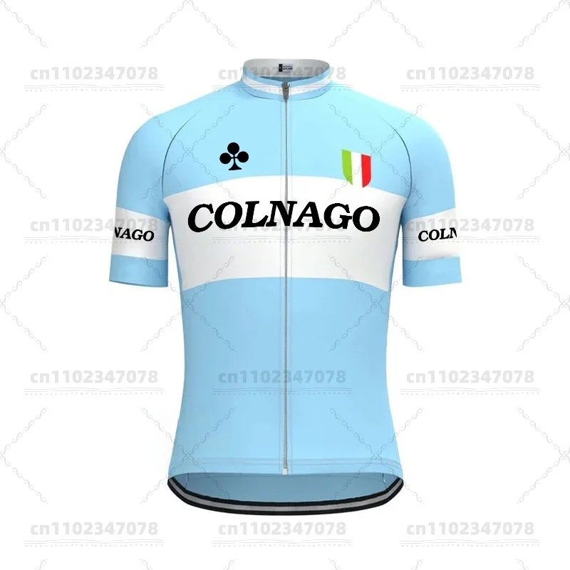 2025 ركوب الدراجات Colnago جيرسي MTB ركوب الدراجات في الهواء الطلق قصيرة الأكمام وريلة حزام السراويل الرجال Colnago الدراجات جيرسي