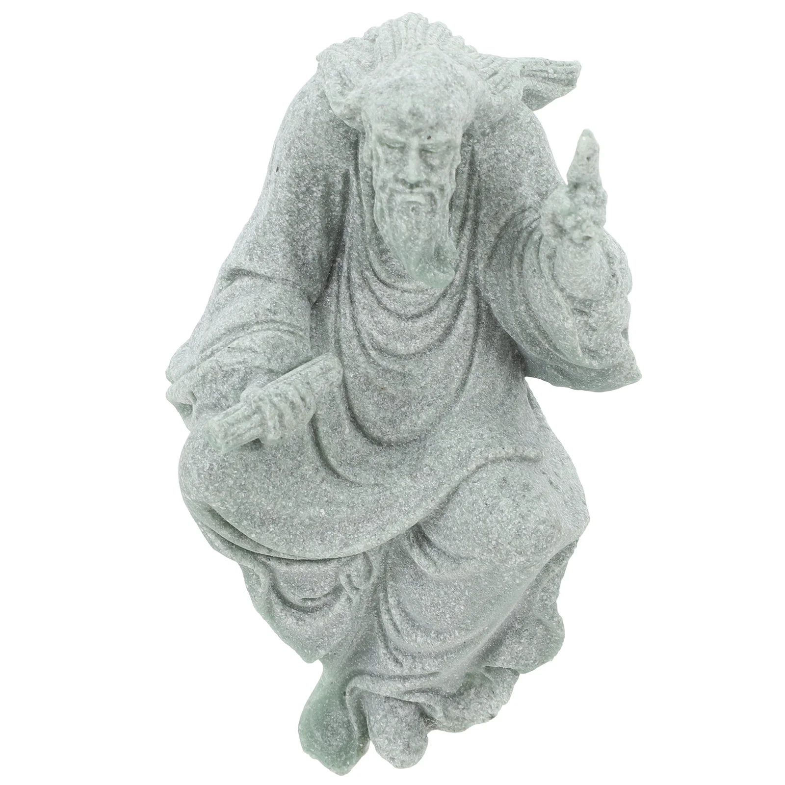 

Miniature Garden Buddha Statue for Bonsai Terrarium Fish Tank Decor Asian Stone Art Piece Tranquil Desktop Landscape Accessory