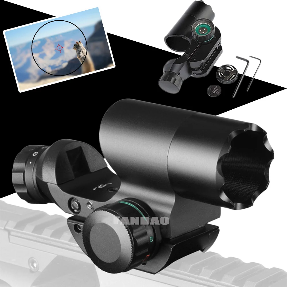 

1x22mm Tactical Airsoft Red Green Dot Scope- Hunting Optics Holographic Sight Sight for 20mm Picatinny Rail