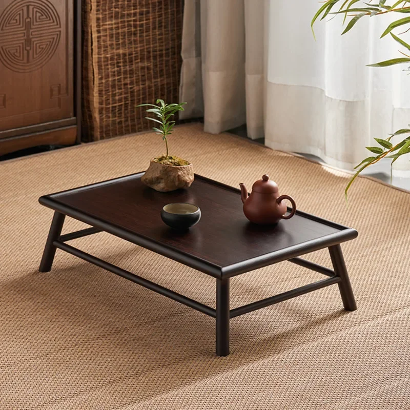 

Modern Chinese Style Tatami Low Table Bamboo Sitting Ground Type Tea Table Household Bay Window Balcony Auxiliary Table