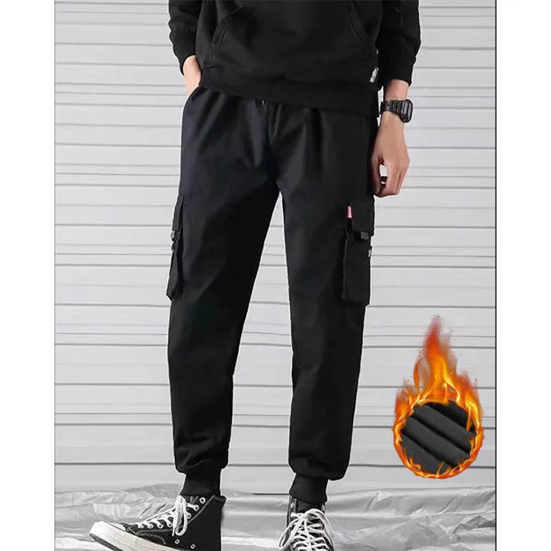 Autumn pants  pure cotton thread pants  trendy youth leggings slim fit underwear  cotton wool pants   warm pants for men and wom