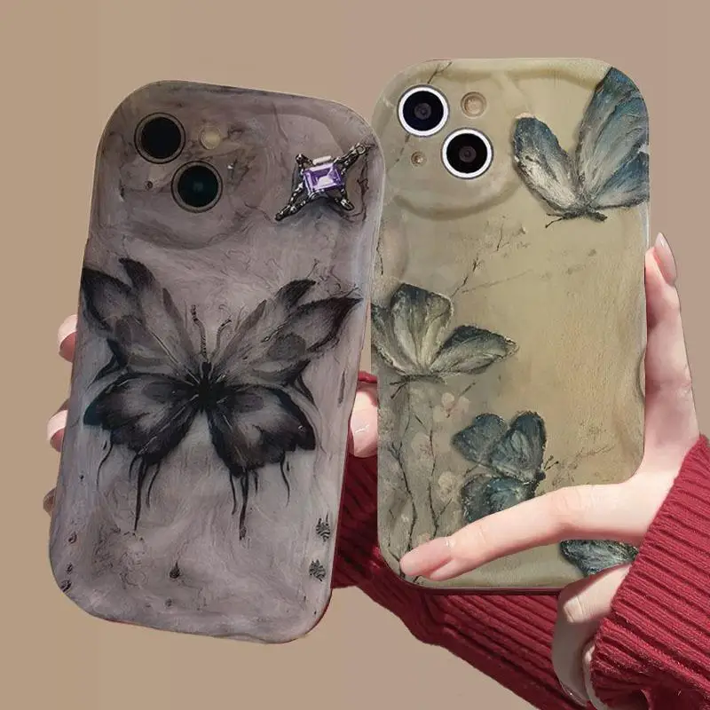 Hot Graffiti Butterfly Case For Redmi 9 10 10C 12C 13C 9A 9C A1 A2 Note 13 12 11 10 9 8 Pro Plus 11S 12S Cover Cute