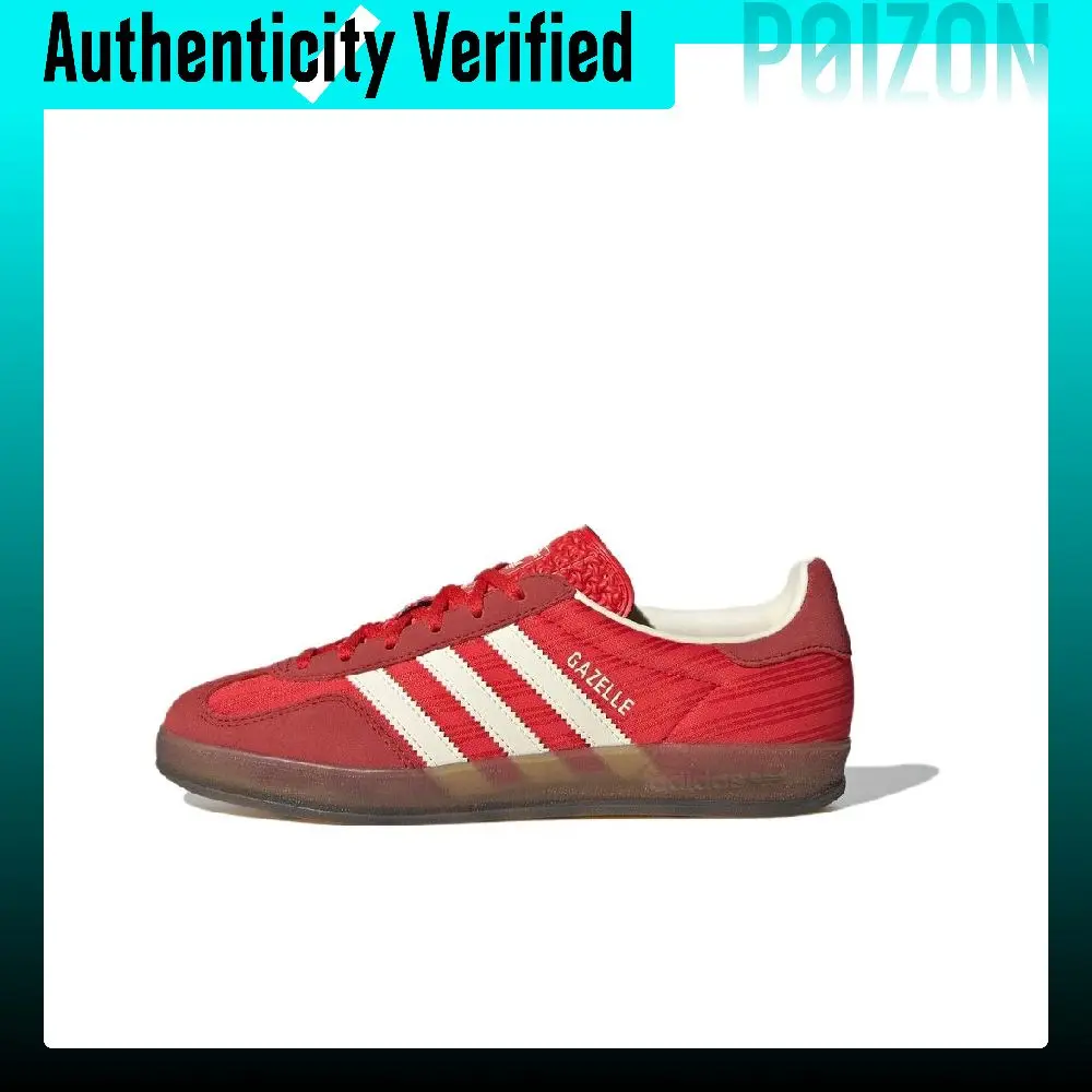 Adidas Originals GAZELLE INDOOR Low top Skateboard Shoes Women's Red JS1411