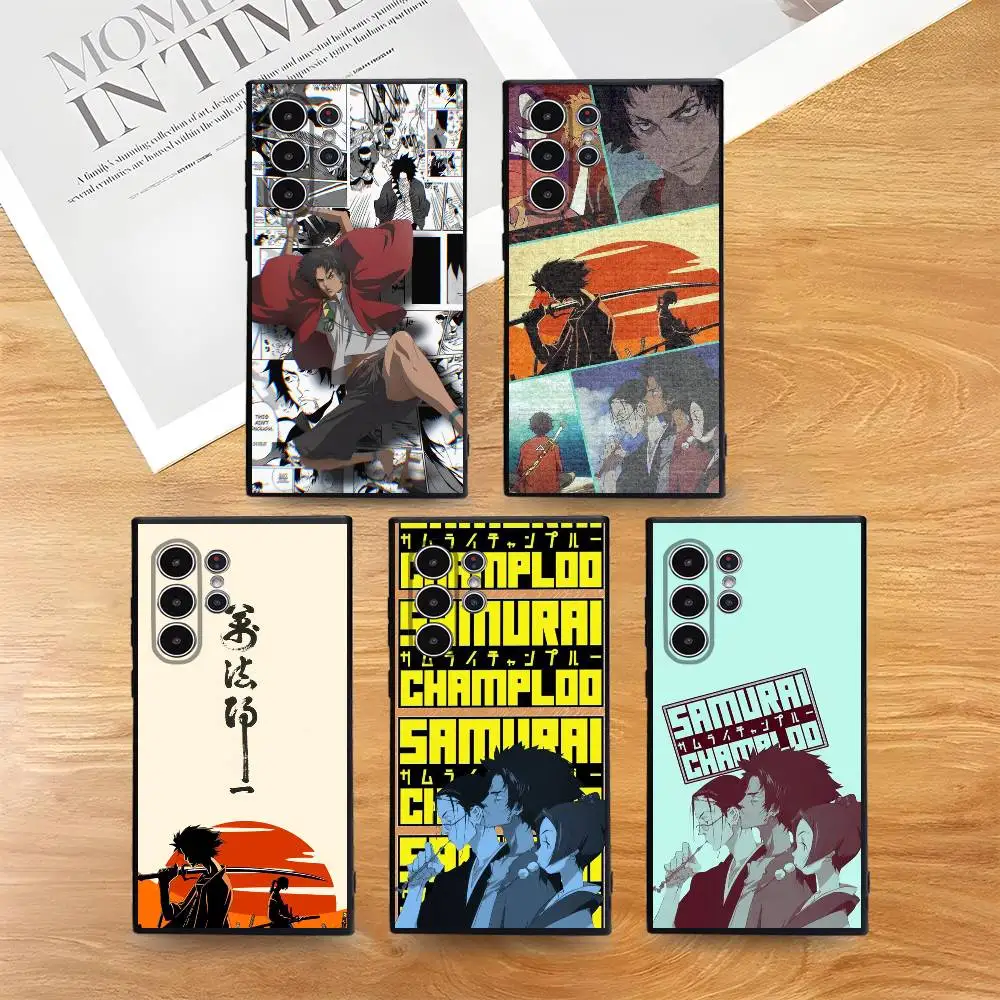 

Anime S-Samurai Champloo Phone Case for Samsung S series s21 s22 s23 s24 s25 FE Plus Ultra TPU Soft to Skin-friendly case