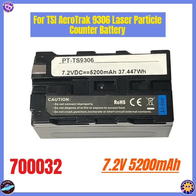 

7.2V 5200mAh 700032 for TSI AeroTrak 9306 Laser Particle Counter Battery