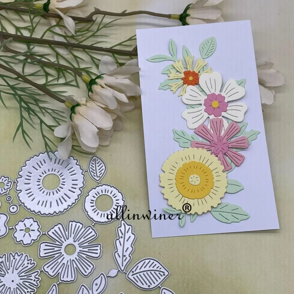 

Flower leaf decoration Metal Cutting Dies Stencils For DIY Scrapbooking Decorative Embossing Handcraft Die Cutting Template