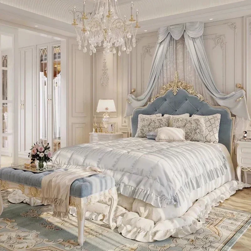 Fashion Italian Modern Bed Frame High End Bedding Master Double Me King Size Europear Nordic Furniture