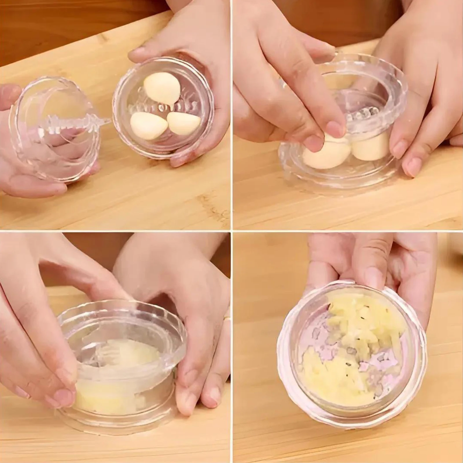 Kitchen Gadgets Garlic - PP Clear Manual Garlic Twister Kitchen