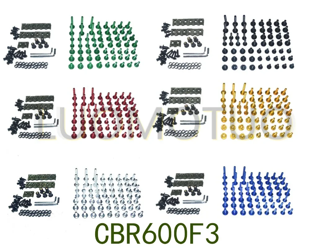 

CNC Complete Fairing Bolts Bodywork Screws Nuts Kit Fit For Honda CBR600F3 1995-1998