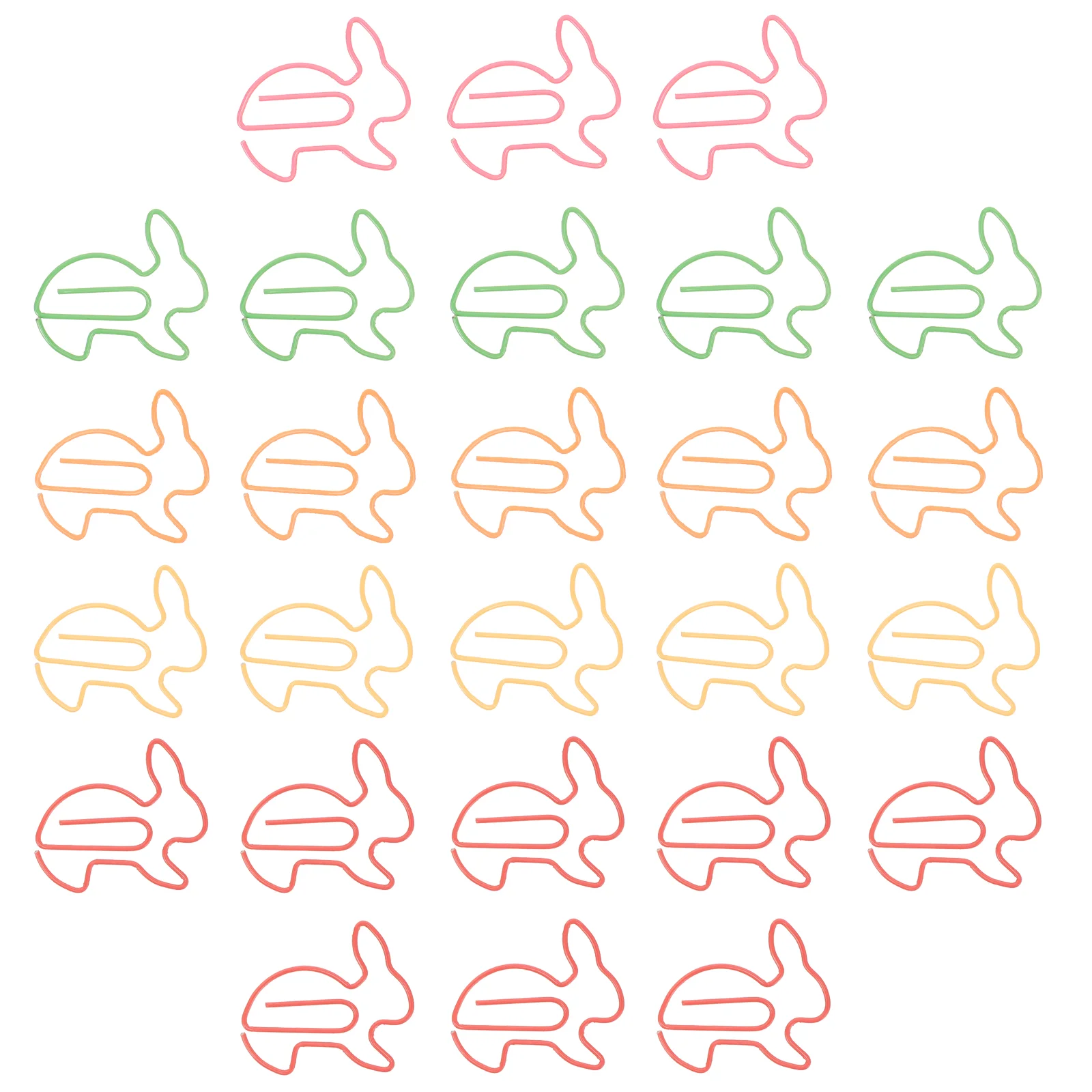 50 Pcs Decorate Office Stickers Bookmarks Novelty Paperclips Rabbit Bunny Supplies