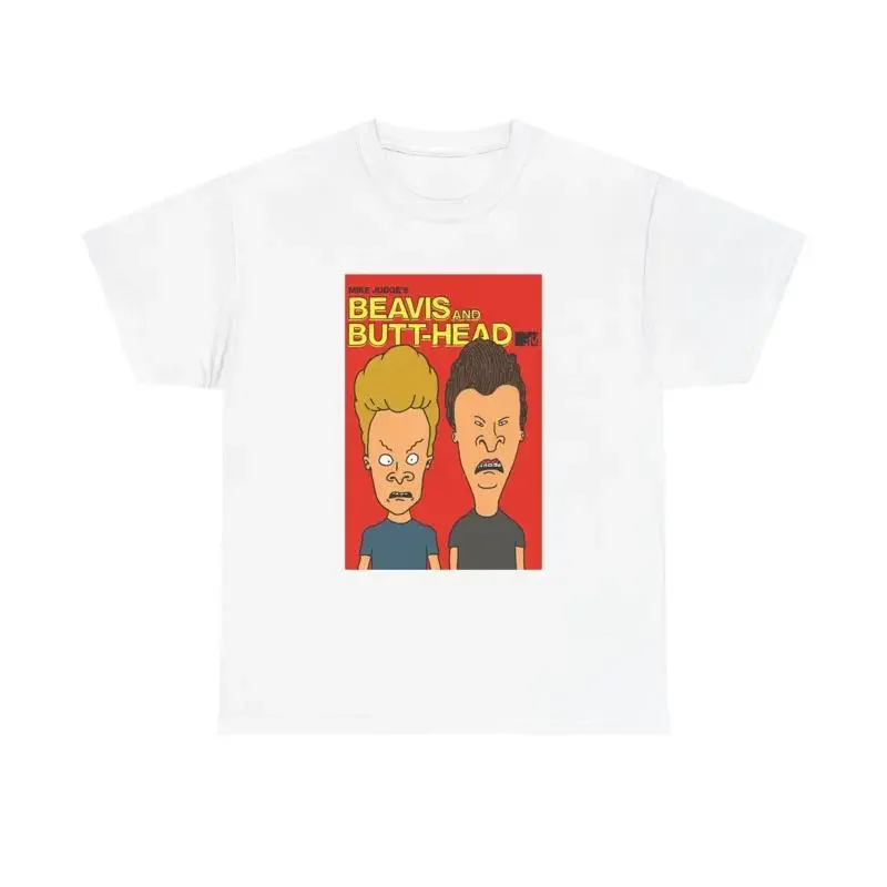 

Beavis And Butthead Tshirt Comedy Tv Series Retro MTV Poster Unisex Heavy Cotton