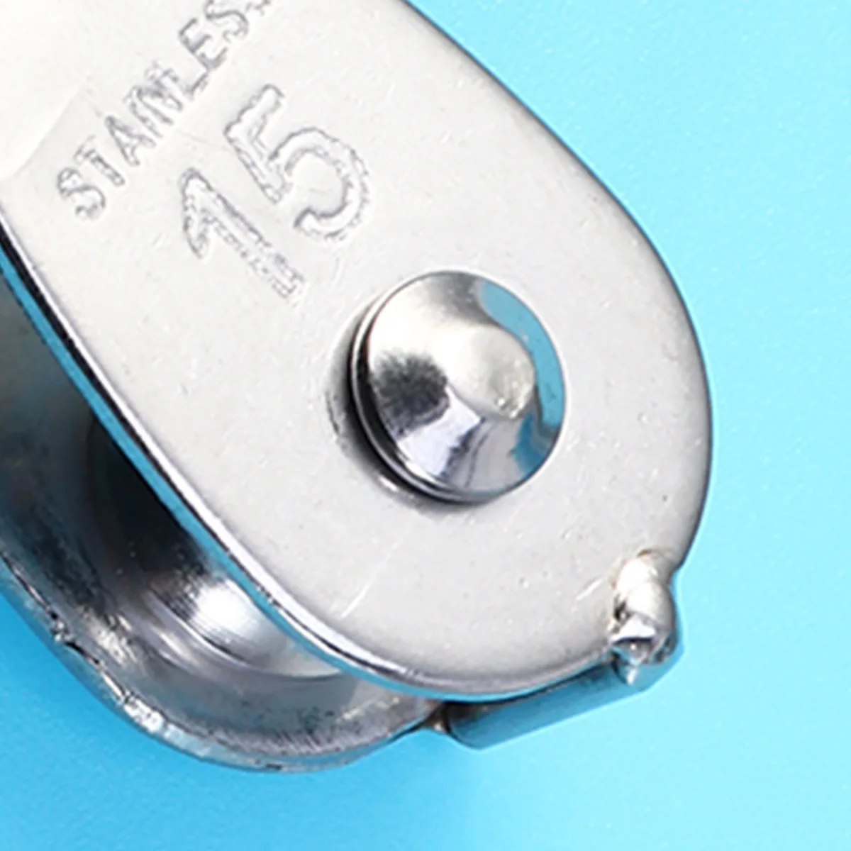 

6Pcs Fishing Net Pulley Stainless Steel Marine Grade Silver Poly Rope Hoist Pulley Wheel Kayak Anchor Tool Block and Tackle