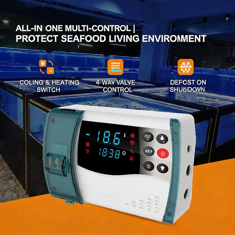 ECB-1000P integrated refrigeration and heating automatic conversion, small seafood machine chiller thermostat