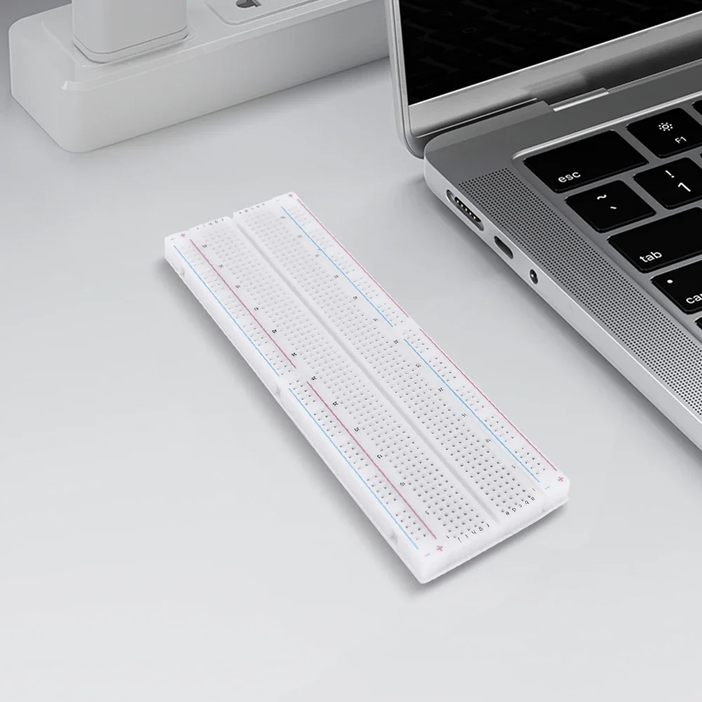 10-1 قطعة اللوح 830 نقطة لحام PCB لوح خبز MB-102 MB102 اختبار تطوير 200 الرافعة لتقوم بها بنفسك أبيض/شفاف مع التعبئة