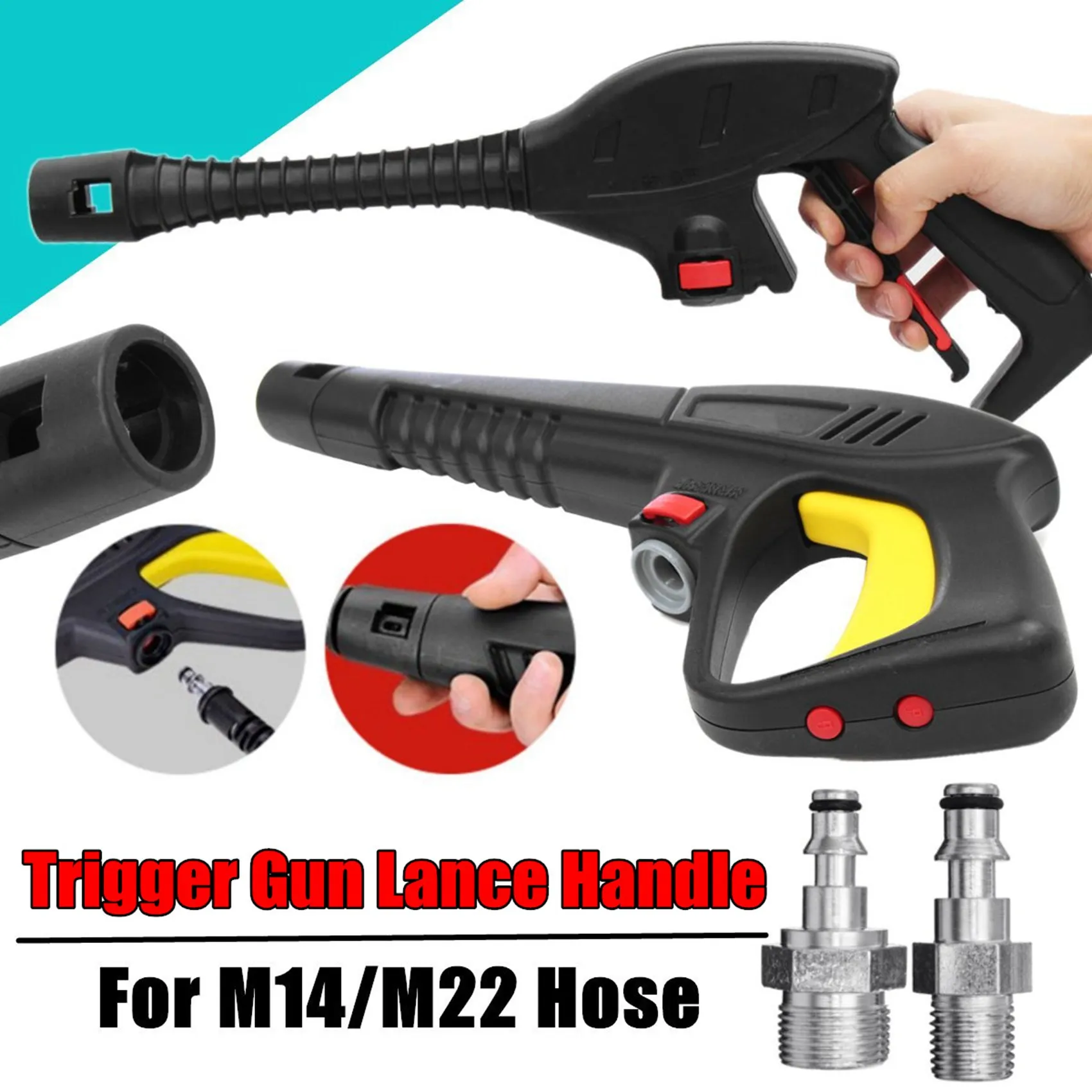 Rare 3X Quick Connection Pressure Washer-Gun Hose Adapter For Lavor Vax,M14 Convex Quick Insertion