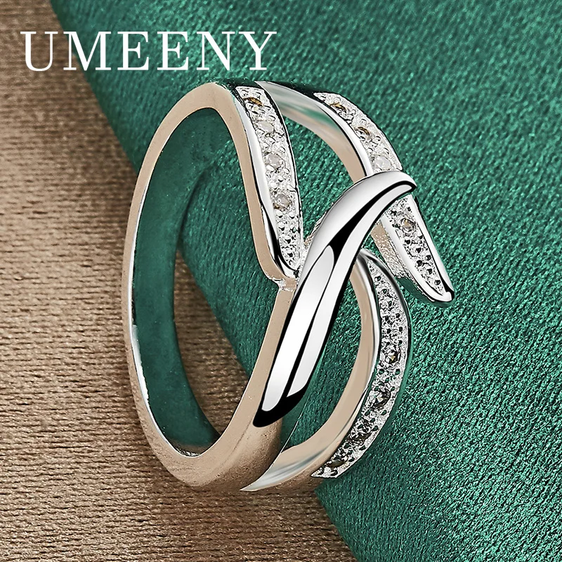 925 Sterling Silver 7/8/9/10 Luxury Zircon Ring Women Temperament Jewelry Wedding Party Engagement