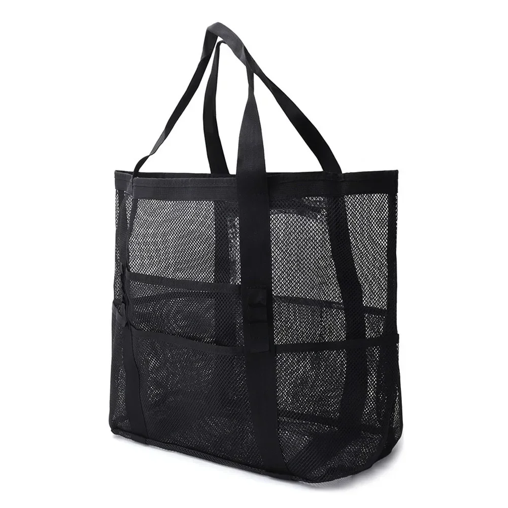 

Large Mesh Beach Bag Waterproof Sandproof Tote Bag For Gym Beach Swimming For Picnics Shopping Gym Swimming Pool