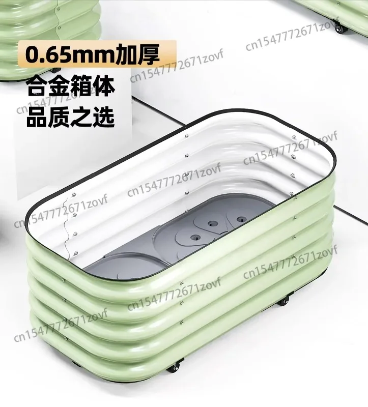 Special box for growing vegetables Aluminum alloy flower box Metal planting One meter vegetable garden Balcony courtyard roof