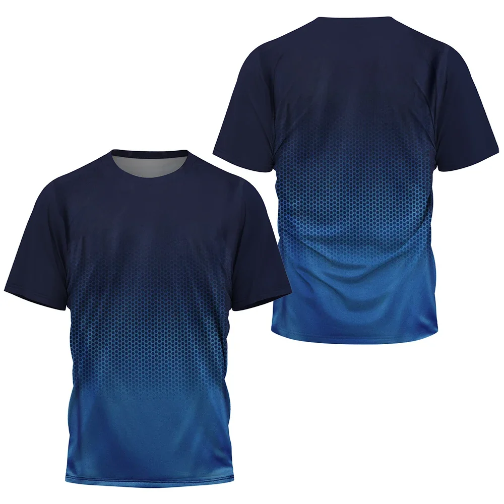 Men's T-shirt Summer Refreshing And Breathable Material Crew Neck Suitable For Sports And Fitness Diverse Patterns Aigh-Quality