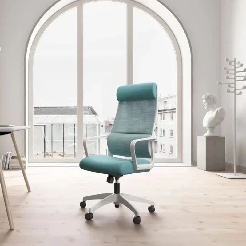 

y Поворотная поддержка спины для общежития, комфортное кресло с откидной спинкой, офисное кресло, колеса, бюро